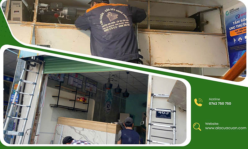 thợ sửa cửa cuốn Quận Gò Vấp test cửa sau khi sửa