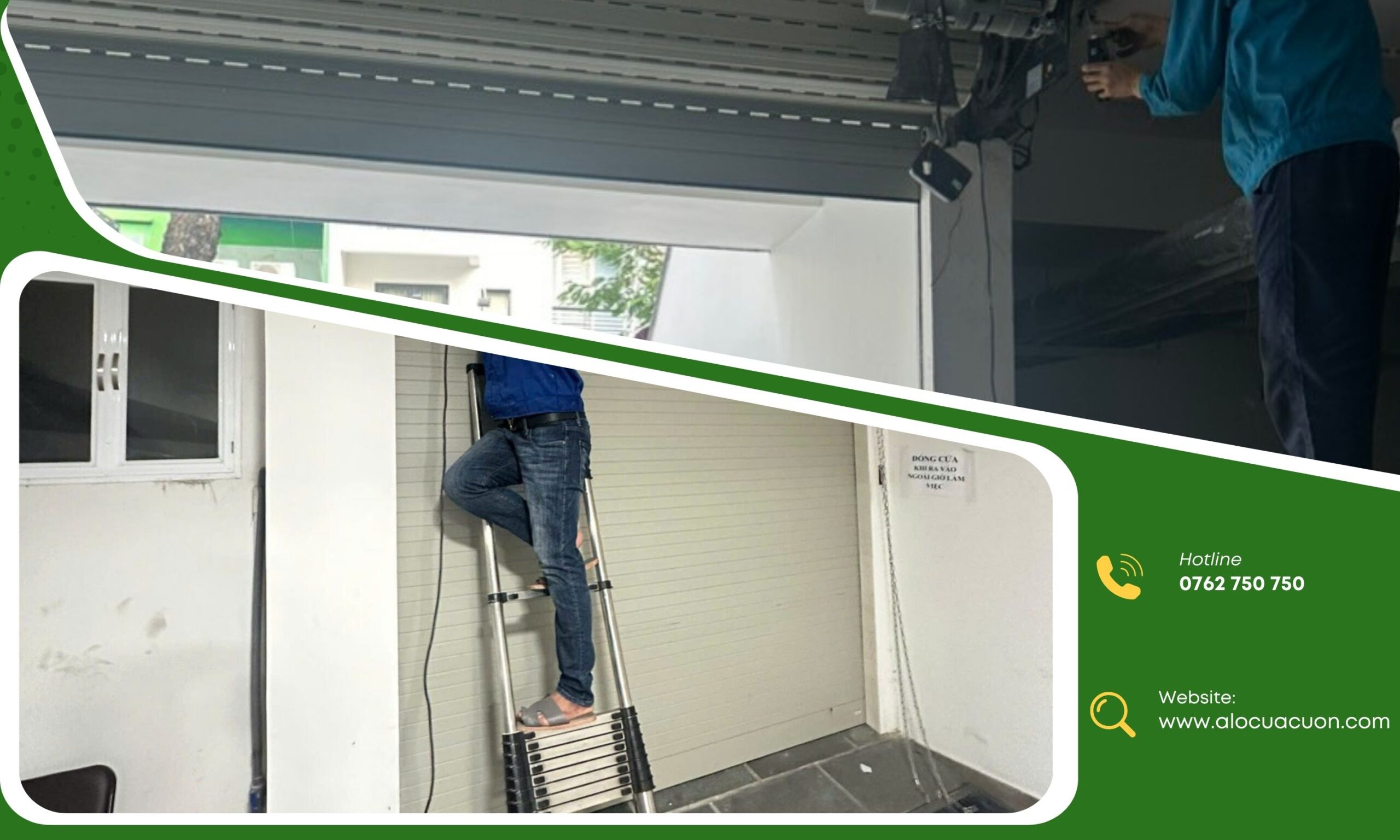 Cửa cuốn bị lệch nan, xô ray làm cửa kẹt cứng