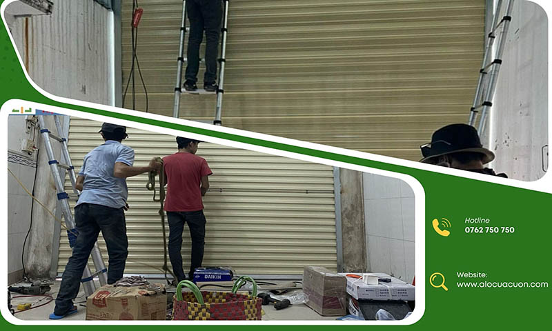 Cửa cuốn bị kẹt không lên xuống cần gọi thợ sửa cửa cuốn Quận Tân Bình