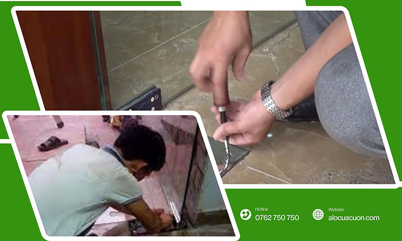 Cân chỉnh bản lề cửa nhôm bị xệ, cửa đóng mở nhẹ nhàng