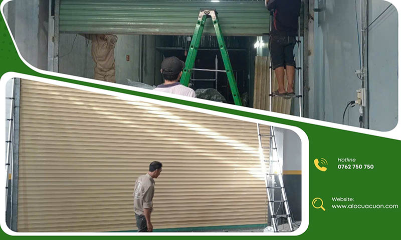 cửa cuốn bị lệch nan xô ray tại Quận Thủ Đức