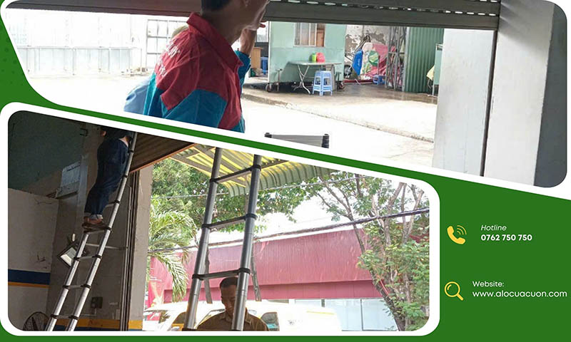 thợ sửa cửa cuốn Quận Thủ Đức kiểm tra cửa tại nhà khách