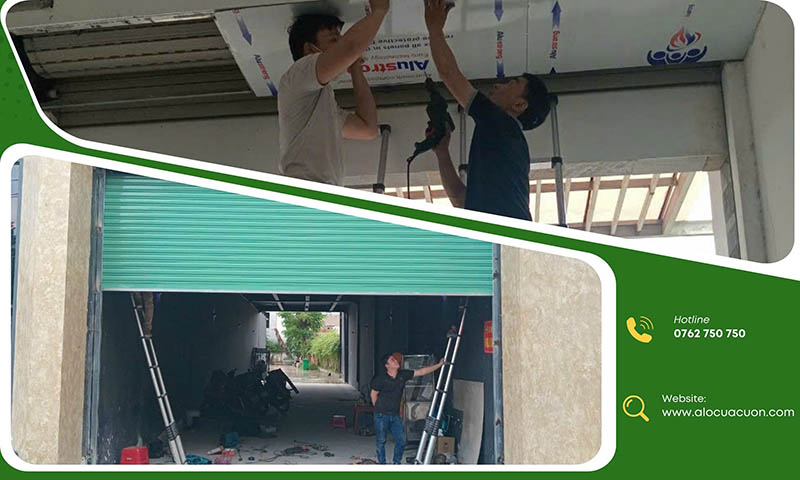 Thợ sửa cửa cuốn Củ Chi kiểm tra cửa bị kẹt không lên không xuống