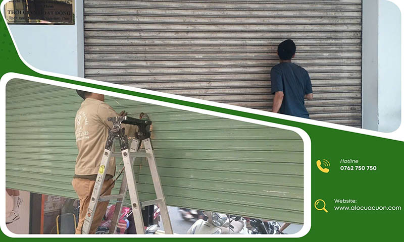 sửa cửa cuốn Bình Chánh 24h ban đêm xử lý kẹt cửa khẩn cấp