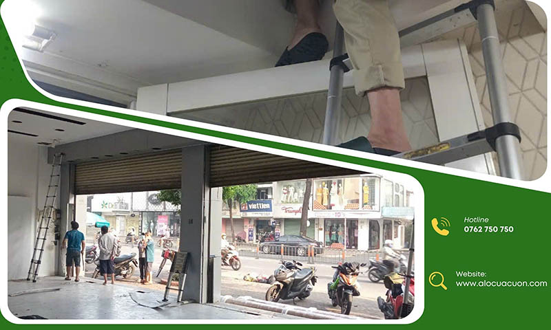 test lại cửa cuốn sau khi sửa tại Quận Thủ Đức