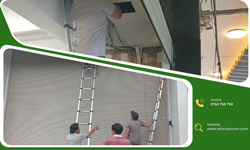 thợ sửa cửa cuốn Bình Chánh Alocuacuon làm việc tận tâm