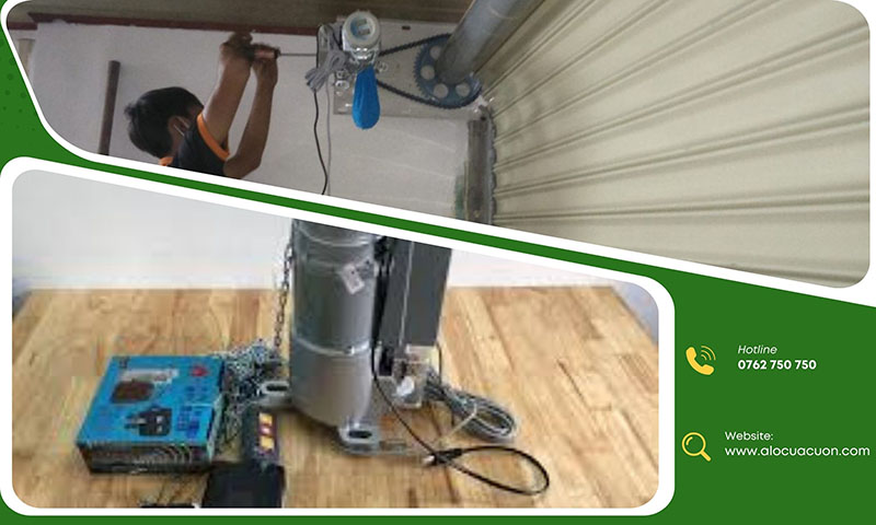 Thay motor cửa cuốn mới chính hãng tại TPHCM