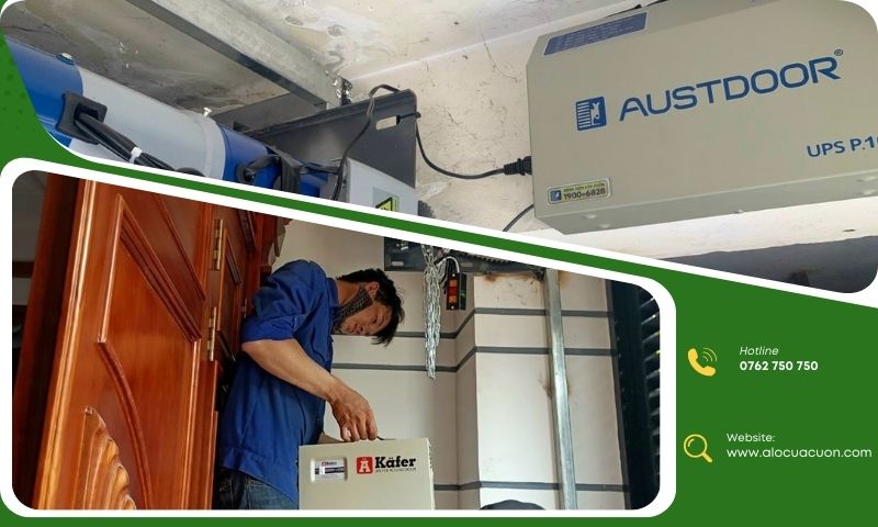 Bộ lưu điện UPS cho cửa cuốn giúp cửa vẫn hoạt động khi mất điện đột ngột