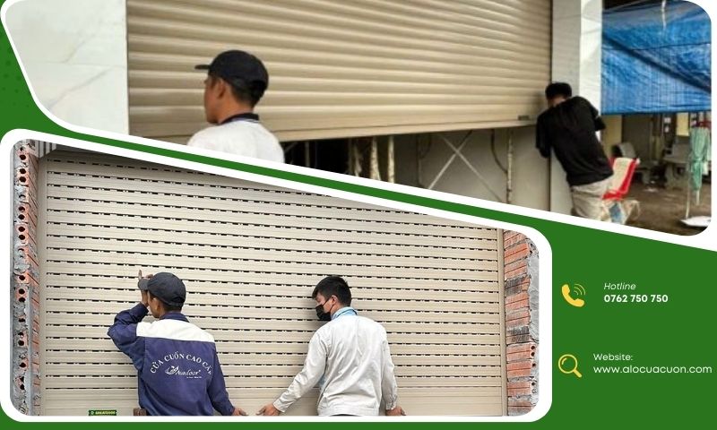 Cảnh báo an toàn khi xử lý cửa cuốn không lên
