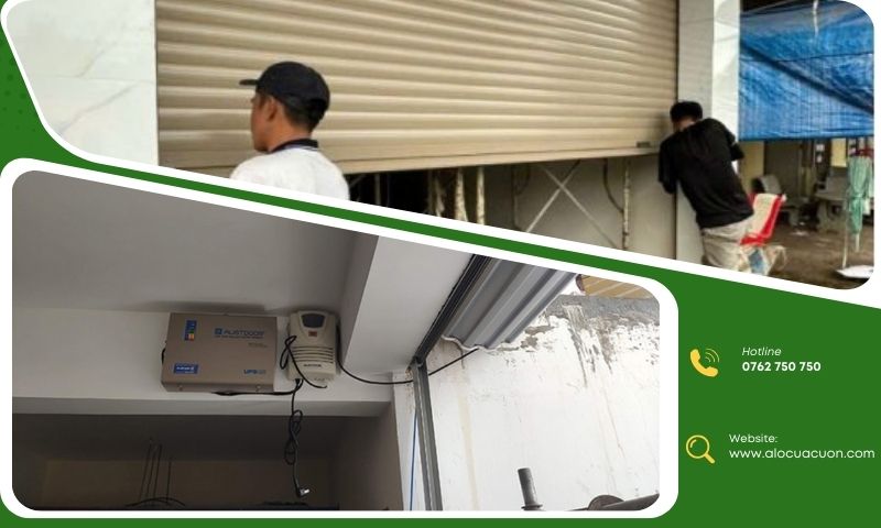 Cảnh báo không nên tự sửa cửa cuốn khi bị kẹt