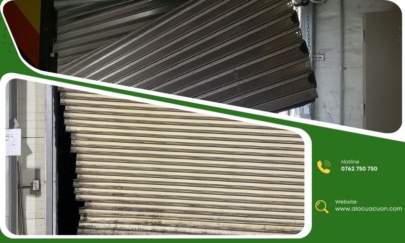 Cảnh báo nguy hiểm khi cửa cuốn tự động lên xuống