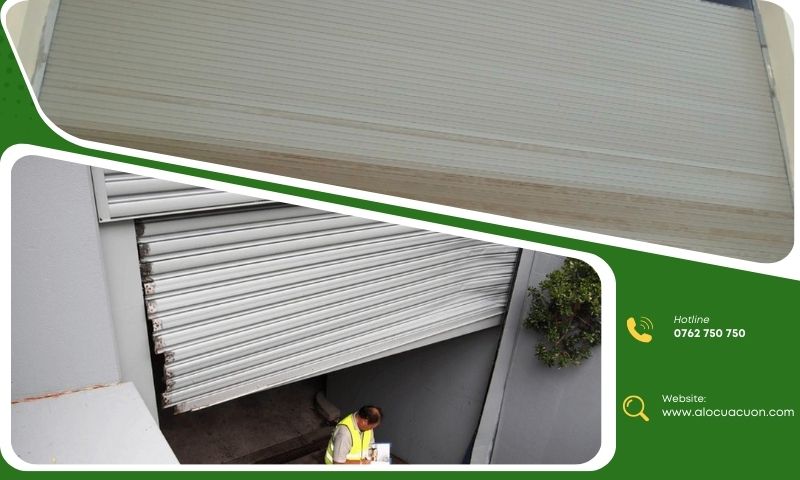 Không nên tự sửa cửa cuốn bị kẹt nguy hiểm