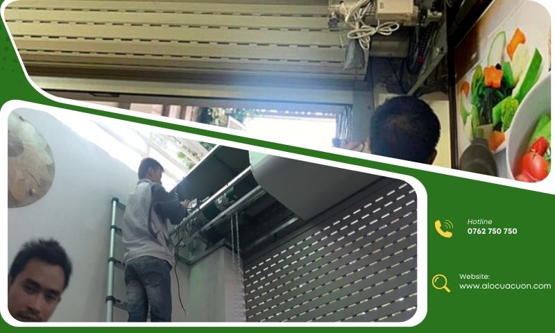 Cửa cuốn kêu to, rung lắc khi vận hành