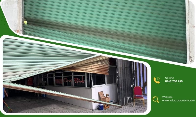 Dấu hiệu cửa cuốn bị kẹt thường gặp