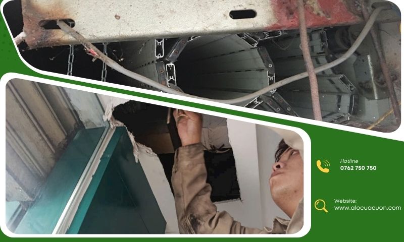 Motor cửa cuốn hoạt động bất thường gây tự lên xuống