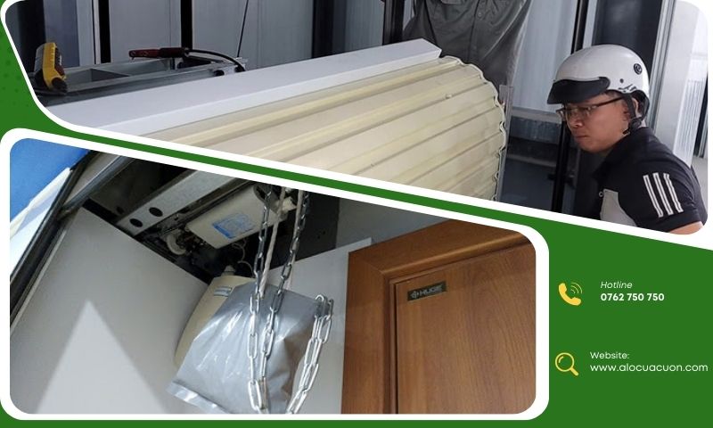 Motor cửa cuốn ngừng hoạt động khi mất điện nên remote không còn tác dụng
