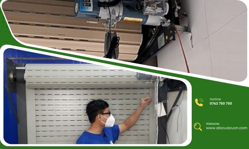 Motor cửa cuốn yếu khiến cửa cuốn không lên hoặc lên không hết