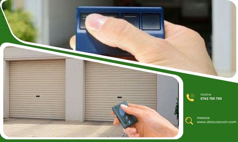 Remote cửa cuốn không bấm được dù đã nhấn nút