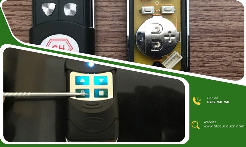 Remote cửa cuốn không hoạt động, bấm không phản hồi
