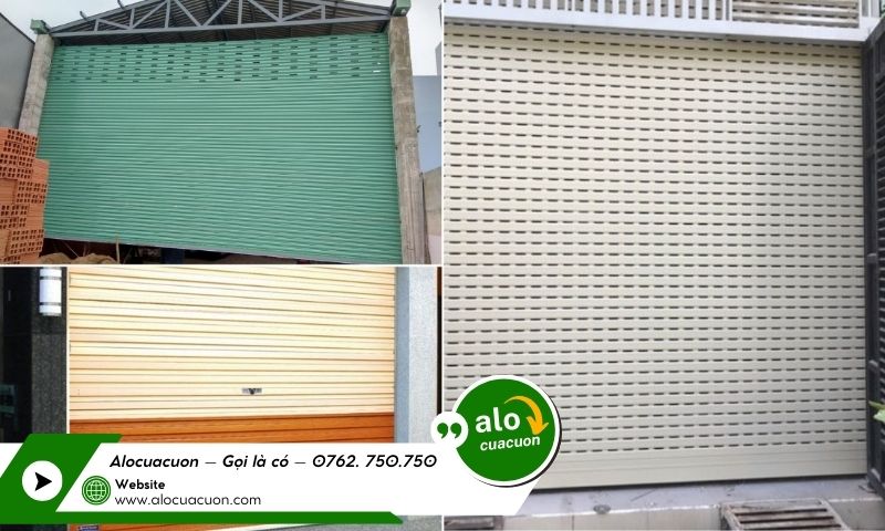 Loại cửa cuốn sử dụng ảnh hưởng đến giá lắp đặt cửa cuốn tại TPHCM
