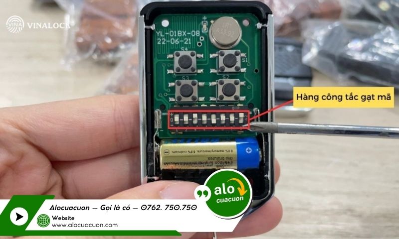 Quy trình sao chép remote cửa cuốn mã cố định an toàn